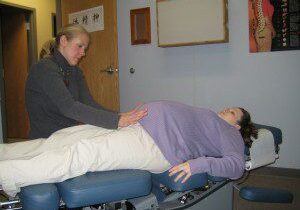 Dr. Brenda performing Webster Technique on a pregnant patient